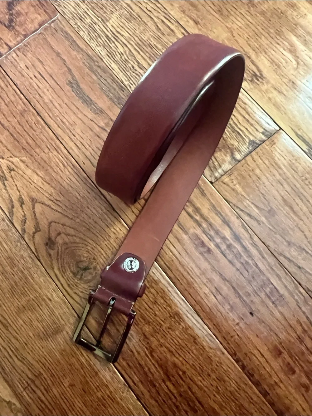 Bosca Men's Belt Old Leather Napoli Dark Brown Size 44/110